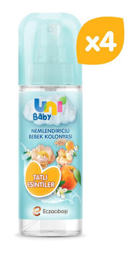 Uni Baby Tatlı Esintiler Sprey Bebek Kolonyası 4x150 ml
