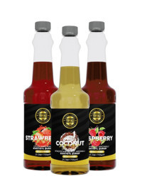 By Tüfekçi Çilek-Hindistan Cevizi-Frambuaz Kahve Şurubu 3x750 ml