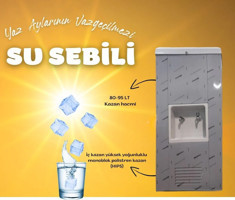 Green Cooler S80 Sıcak-Soğuk Gri Su Sebili