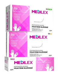 Medilex Reflex Glove Pembe Small Temizlik Temizlik Eldiveni 100 Adet