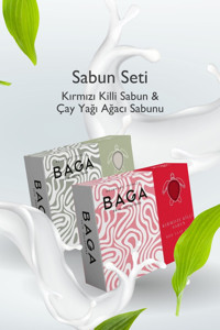 Baga Kırmızı Kil-Çay Ağacı Katı Sabun 250 gr