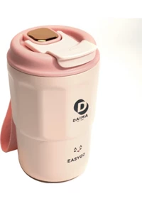 Daima Easy Go Paslanmaz Çelik 380 ml Outdoor Bardak Termos Pembe