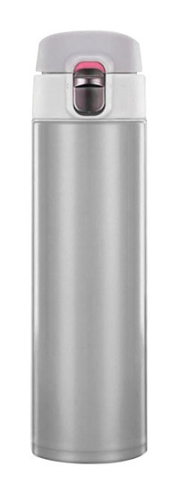 Forzacase Fc432 Paslanmaz Çelik 400 ml Pipetli Outdoor Matara Termos Gümüş