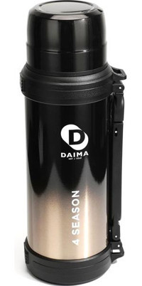 Daima 4Season Paslanmaz Çelik 1.8 lt Outdoor Termos Termos Siyah