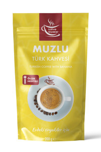 Kahve Tiryakisi Muzlu Sütlü Muzlu Orta Kavrulmuş Türk Kahvesi 200 gr