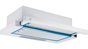 Cvs DN 1178 Bacasız Sürgülü Karbon Filtreli Çift Motorlu Beyaz Ankastre 60 cm Aspiratör