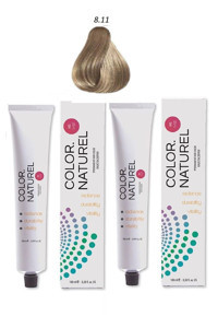 Color Naturel 8.11 Yoğun Küllü Açık Kumral Krem Saç Boyası 2x100 ml