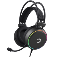 Gamepower JIN Rainbow 7.1 Gürültü Önleyici Mikrofonlu Kablolu Kulak Üstü Oyuncu Kulaklığı Siyah