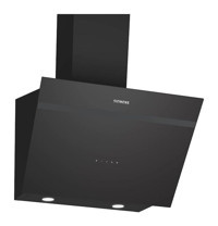 Siemens LC66KPJ60T 280 W 800 m³ 60 cm Cam Karbon Filtreli Bacalı Duvar Tipi Davlumbaz Siyah