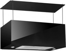 Alveus Diamond 190 W 650 m³ 60 cm Cam Karbon Filtreli Bacasız Duvar Tipi Davlumbaz Siyah