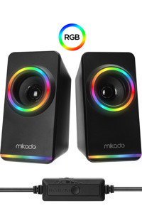 Mikado MD-182 RGB USB Kablolu 1+1 Bilgisayar Hoparlörü