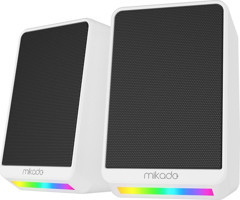 Mikado MD-178 RGB USB Kablolu 1+1 Bilgisayar Hoparlörü Beyaz