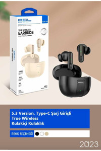 Acl Acb-58 Android & iOS Uyumlu 5.3 Silikonlu Kablosuz Kulak İçi Bluetooth Kulaklık Siyah