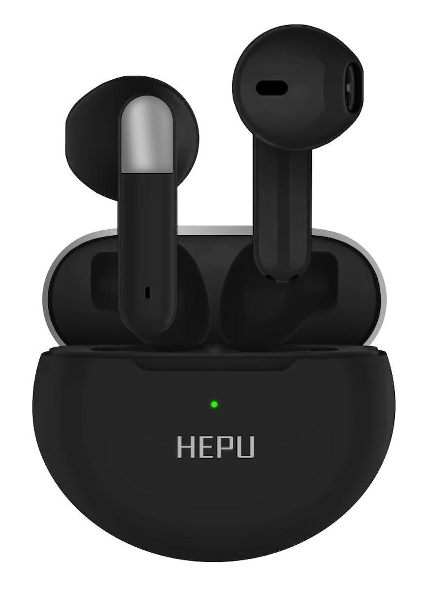 Hepu Hp-655 Android & iOS Uyumlu 5.2 Silikonsuz Kablosuz Kulak İçi Bluetooth Kulaklık Siyah
