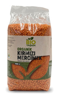 Bio Yaşam Organik Kırmızı Mercimek 1 kg