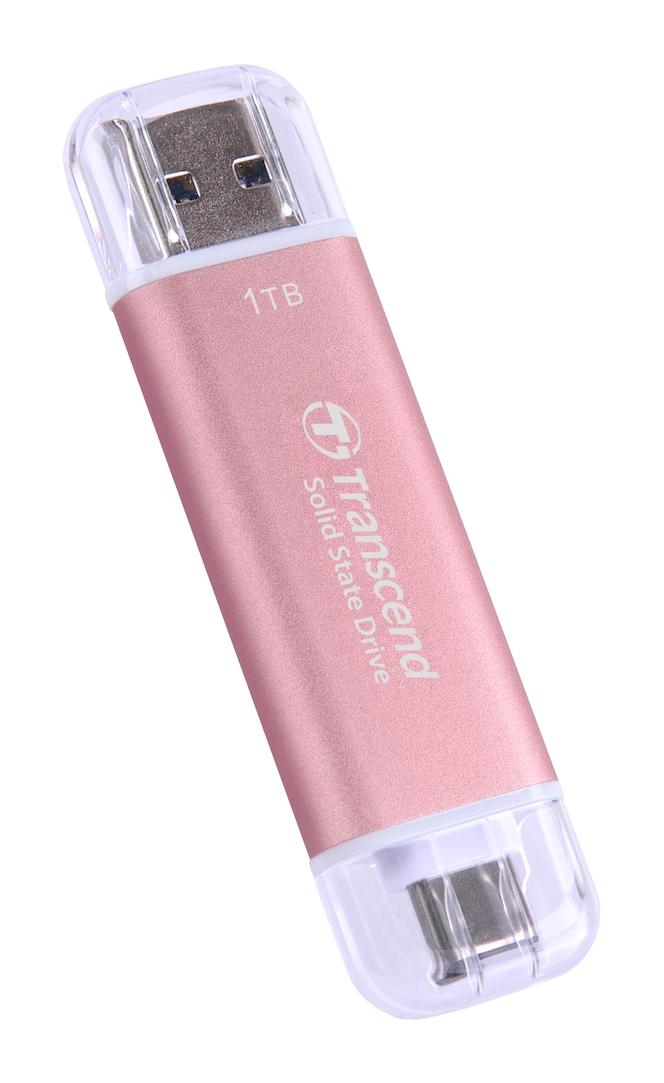 Transcend TS1TESD310P 1 TB USB Type C Taşınabilir SSD Pembe