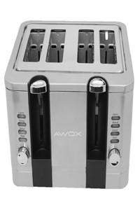 Awox Red Slıce Pro 4 Dilim Kırıntı Tepsisi Akıllı 240 W Gri Ekmek Kızartma Makinesi
