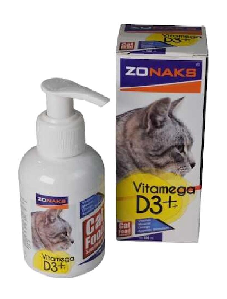 Zonaks D Vitamini Eklem Güçlendirici Yavru-Yetişkin Kedi Vitamini Likit 100 ml
