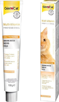 Gimcat Multivitamini Bağışıklık Güçlendirici Yavru-Yetişkin Kedi Vitamini Macun 100 gr