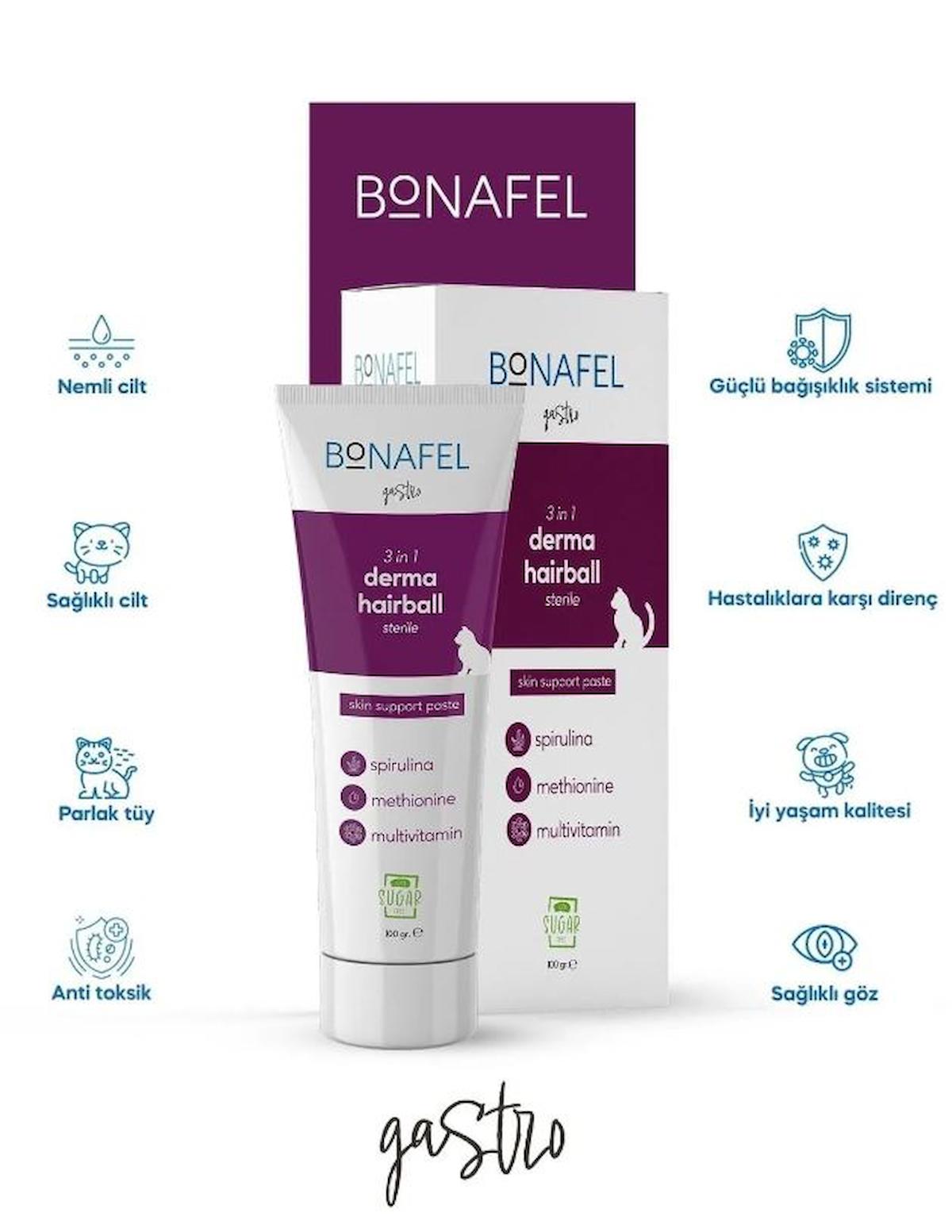 Bonafel Hairball Multivitamini Tüy Sağlığı Yetişkin Kedi Vitamini Macun 100 gr