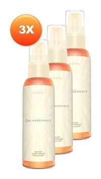 Avon Incandessence Frezya-Orkide-Sarı Lale Kadın Vücut Spreyi 3x100 ml