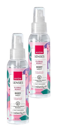 Avon Senses Floral Burst Misk-Zambak Kadın Vücut Spreyi 2x100 ml