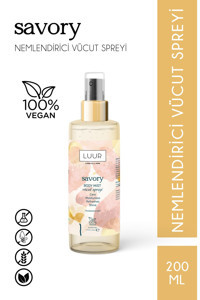 Luur Cosmetics & More Savory Fresh Hyalüronik Asit İçeren Nemlendiricili Kadın Vücut Spreyi 200 ml