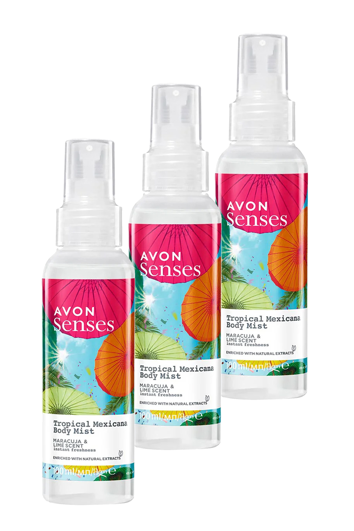 Avon Senses-Tropical Mexicana Çarkıfelek-Limon Kadın Vücut Spreyi 100 ml