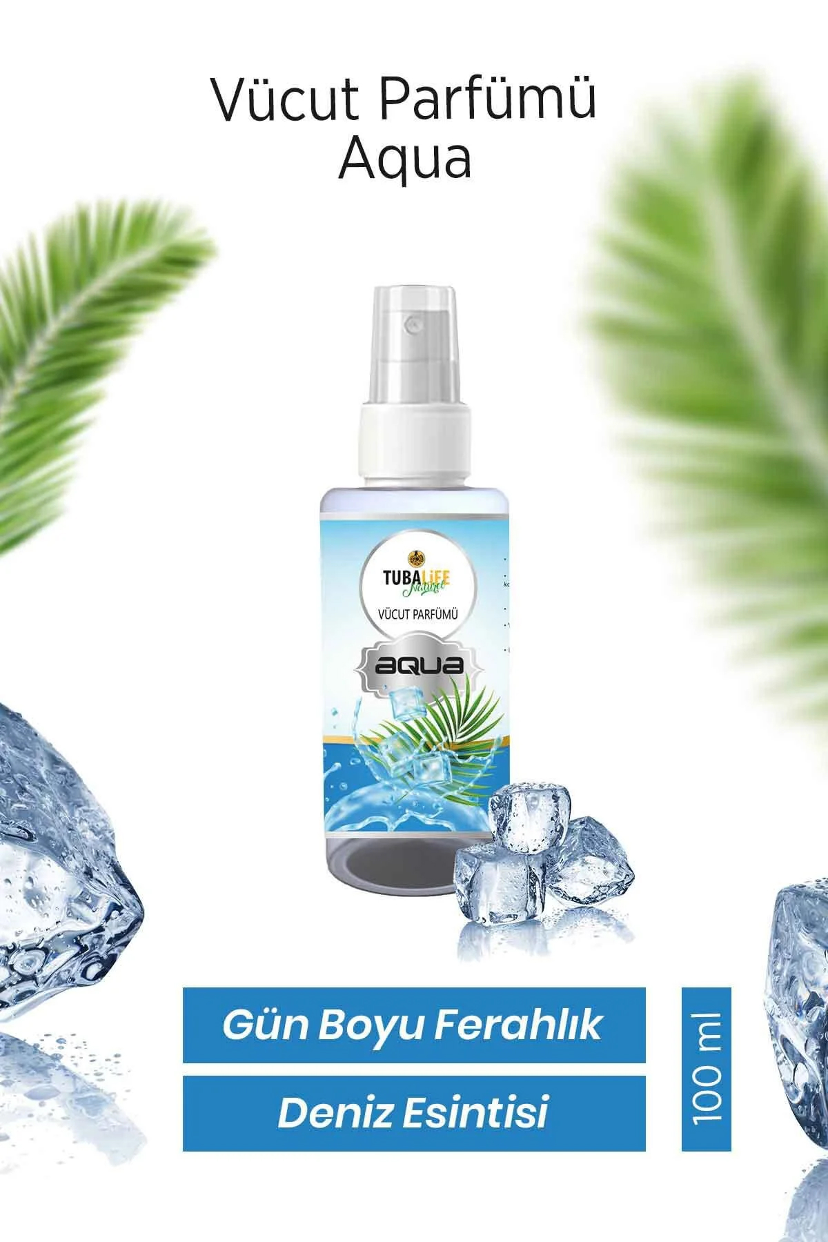 Tubalife Blue Ice Deniz Tuzu Nemlendiricili Unisex Vücut Spreyi 100 ml