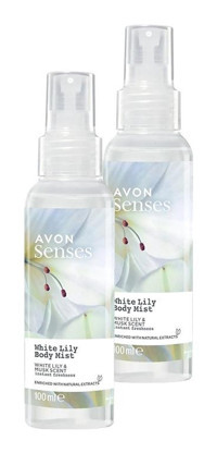 Avon Senses White Lily Zambak Kadın Vücut Spreyi 2x100 ml