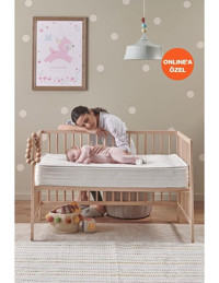 Yataş Milky Comfy Dikdörtgen Elyaf - Keçe Ortopedik 60x120 cm Beşik Bebek Yatağı