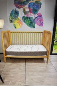 Pure Sleep Dikdörtgen Bambu Ortopedik 80x120 cm Anne Yanı Bebek Yatağı