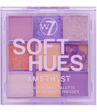 W7 Soft Hues Amethyst Toz Mat-Simli Palet Far Paleti