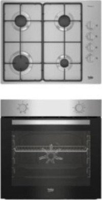 Beko BFM 310 I - BOMD D 6110 EI Dijital Doğalgazlı Paslanmaz Çelik-Cam Klasik Ankastre Fırın Ocak 2'li Ankastre Set Gri