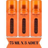 Morfose Sabitleyici Islak Görünümlü Provitaminli Ekstra Güçlü Saç Spreyi 3x75 ml