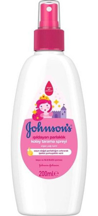Johnson´S Baby Kolay Tarama Simli Islak Görünümlü Keratinli Güçlü Saç Spreyi 200 ml