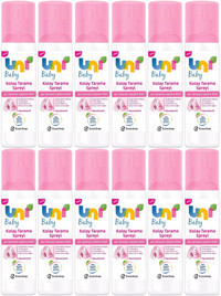 Uni Baby Kolay Tarama Islak Görünümlü Provitaminli Hafif Saç Spreyi 12x200 ml