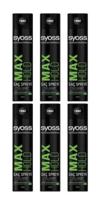 Syoss Max Hold No: 5 Şekillendirici Islak Görünümlü Provitaminli Ultra Güçlü Saç Spreyi 6x400 ml