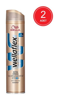 Wella Wellaflex Sabitleyici Islak Görünümlü Provitaminli Ekstra Güçlü Saç Spreyi 2x250 ml