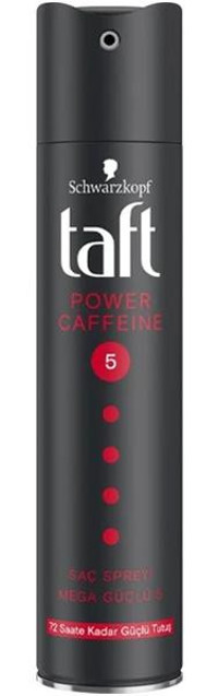 Schwarzkopf Taft Power Caffeine No: 5 Sabitleyici Islak Görünümlü Provitaminli Saç Spreyi 250 ml