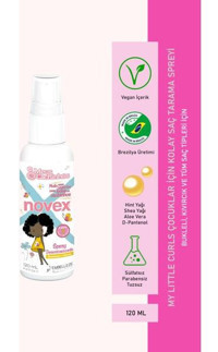 Novex My Little S Kolay Tarama Islak Görünümlü Provitaminli Hafif Saç Spreyi 120 ml