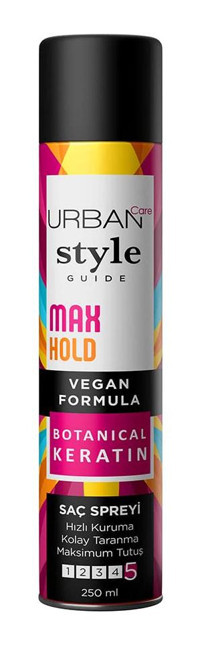 Urban Care Style Guide Max Hold Sabitleyici Islak Görünümlü Provitaminli Hafif Saç Spreyi 250 ml