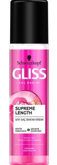 Schwarzkopf Supreme Length Onarıcı Islak Görünümlü Provitaminli Hafif Saç Spreyi 200 ml