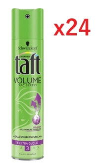 Schwarzkopf Taft Sabitleyici Islak Görünümlü Provitaminli Güçlü Saç Spreyi 24x250 ml