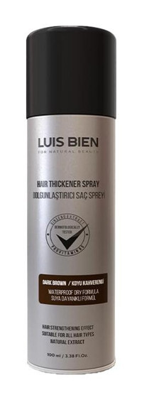 Luis Bien Dark Brown Dolgunlaştırıcı Islak Görünümlü Keratinli Güçlü Saç Spreyi 100 ml