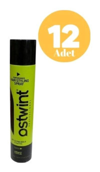 Ostwint Sabitleyici Islak Görünümlü Provitaminli Ekstra Güçlü Saç Spreyi 12x400 ml