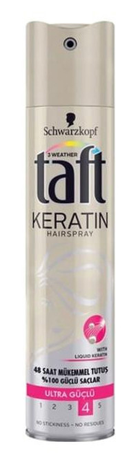 Schwarzkopf Taft No: 4 Şekillendirici Islak Görünümlü Keratinli Saç Spreyi 250 ml