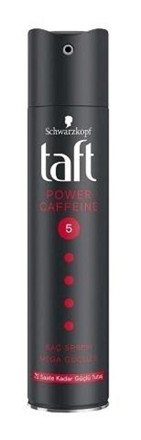 Schwarzkopf Taft Power Caffeine Sabitleyici Islak Görünümlü Provitaminli Güçlü Saç Spreyi 250 ml