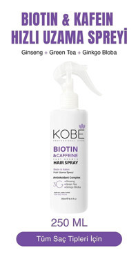 Kobe Besleyici Islak Görünümlü Biotin Güçlü Saç Spreyi 250 ml