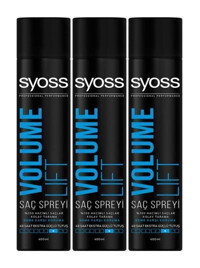 Syoss Lift No: 4 Dolgunlaştırıcı Islak Görünümlü Provitaminli Saç Spreyi 3x400 ml